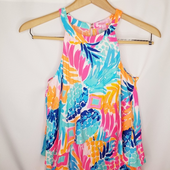 Lilly Pulitzer Edona Romper Goombay Smashed - Picture 4 of 12
